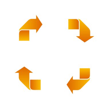 4 adım dikdörtgen şablon çizimi / boş, tasarım alanı (geri dönüşüm, ekoloji vb..)