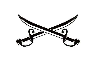 çapraz kılıçlar vektör illüstrasyonu