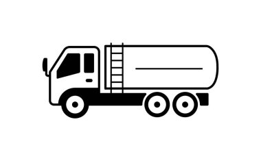 tanker kamyon vektör çizimi