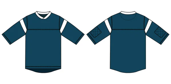 Camisas Hockey Plantilla Vector Ilustración — Vector de stock