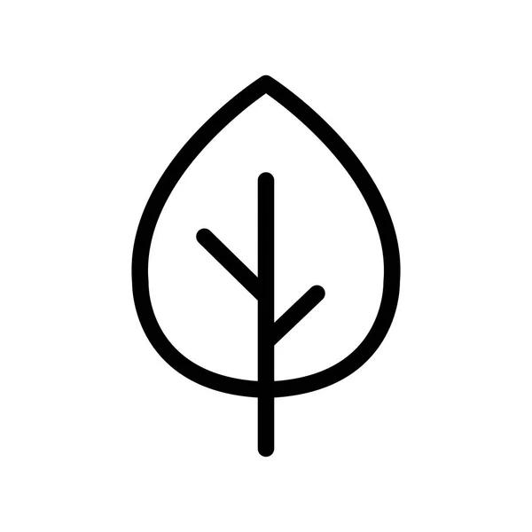 Иллюстрация Значка Листа Дерева — стоковый вектор