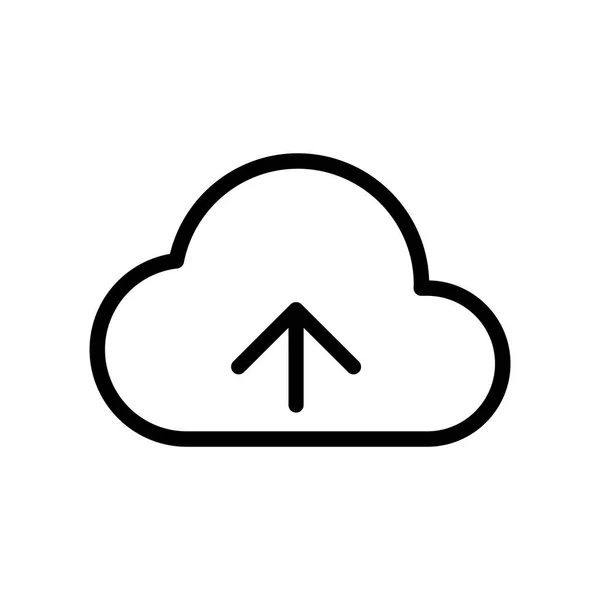 Cloud Uploaden Vector Pictogram Illustratie — Stockvector