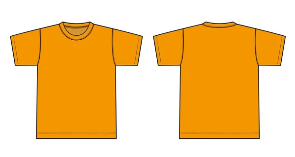 Shortsleeve Tshirts Modelo Ilustração Vetorial —  Vetores de Stock