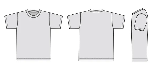 Modèle Shirts Manches Courtes Illustration Vectorielle — Image vectorielle