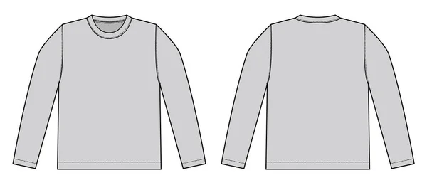 Shirt Manches Longues Illustration Vectorielle — Image vectorielle
