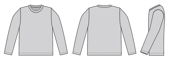 Longsleeve Shirt Vektor Illustration — Stock vektor