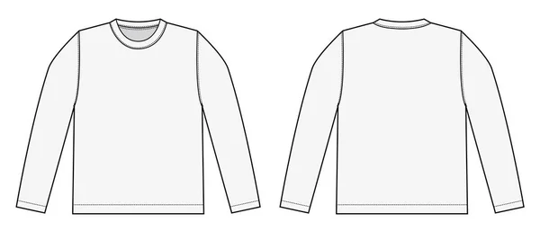 Longsleeve Shirt Vektor Illustration — Stock vektor