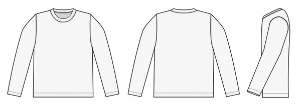 Longsleeve Shirt Vektor Illustration — Stock vektor