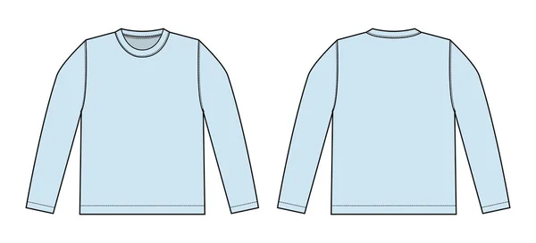 Langarm Shirt Vektor Illustration — Stockvektor