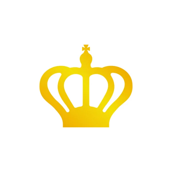 Gold Crown Icon Illustration — Stock Vector