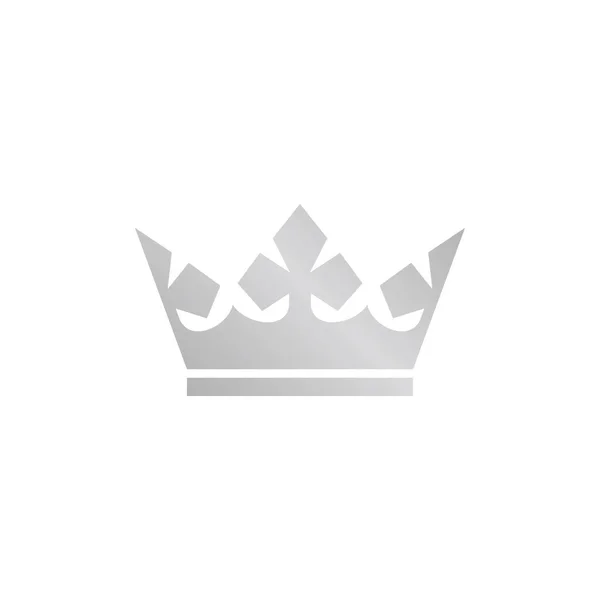 Ikona Srebrnej Korony Ilustracja — Wektor stockowy