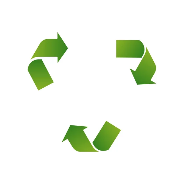 Etapas Triângulo Modelo Ilustração Branco Espaço Design Reciclar Ecologia Etc — Vetor de Stock