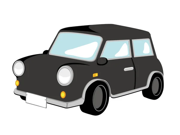Cartoon Mini Auto Vektor Illustration — Stockvektor