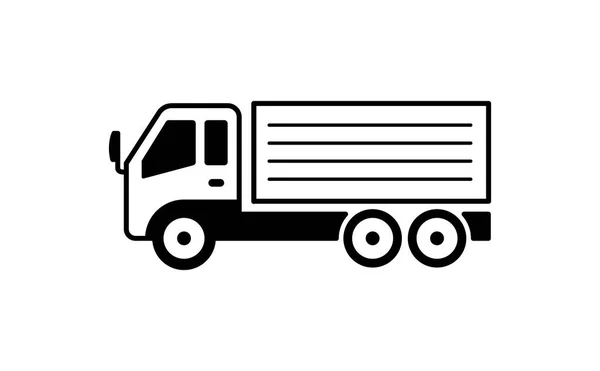 Van Caminhão Vetor Ilustração — Vetor de Stock