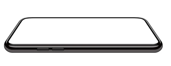 Ilustrasi Tiruan Smartphone Umum Realistis Sisi - Stok Vektor