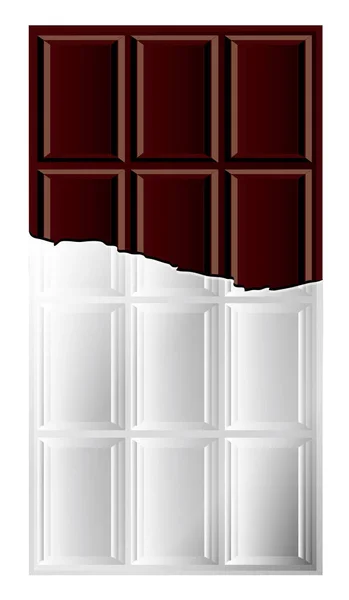 Illustration Vectorielle Barre Chocolat — Image vectorielle