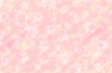 Çiçek pastel renk arkaplan çizimi (kiraz çiçekleri))