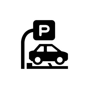 ödenen park simgesi illüstrasyonu