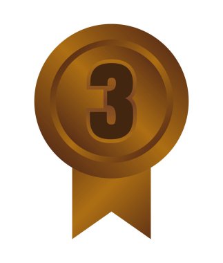 Madalya ikonu illüstrasyonu sıralaması. Üçüncü (bronz)