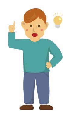 eylemci erkek illüstrasyonu (ilham)