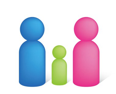 Ebeveyn ve çocuk resim simgesi