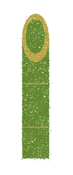 Abbildung Zum Neujahrsstempel Bambus — Stockvektor