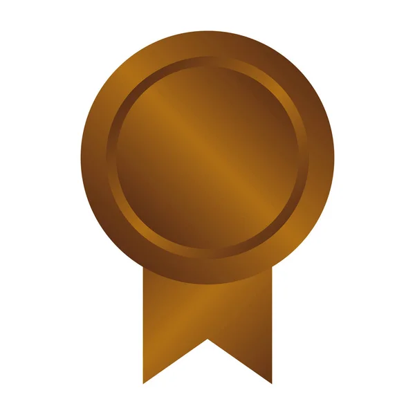 Illustration Icône Médaille Bronze — Image vectorielle