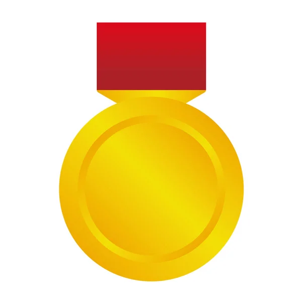 Gold Medal Icon Illustration — Stock Vector