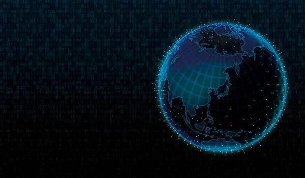 Globales Netzwerk Internet Grafik — Stockfoto
