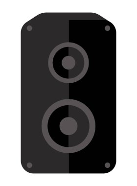 Ses hoparlörü düz vektör simgesi