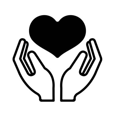 Düşünce, yardım, şefkat simgesi