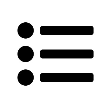 Hamburger menüsü / liste simgesi