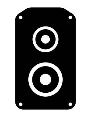 Ses hoparlörü düz vektör simgesi