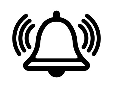 Alarm, uyarı, çan vektör resimleme