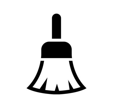 Süpürge, temizlik, toz vektör resimleme