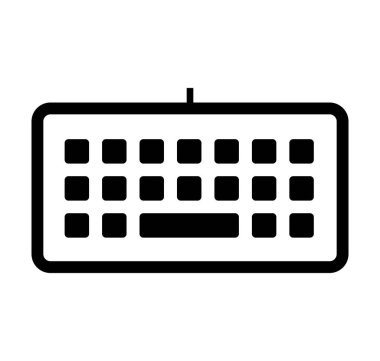 Klavye, klavye vektör çizimi