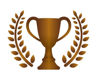 Kupa kupası ikonu illüstrasyonu. Bronz (3. sıra )