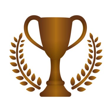 Kupa kupası ikonu illüstrasyonu. Bronz (3. sıra )