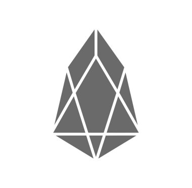 Eos (EOS) logo simgesi. Kripto para birimi / Altcoin. 