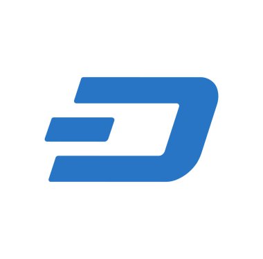 Dash (DASH) logo simgesi. Kripto para birimi / Altcoin. 