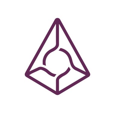 Kripto para birimi renk simgesi / Augur