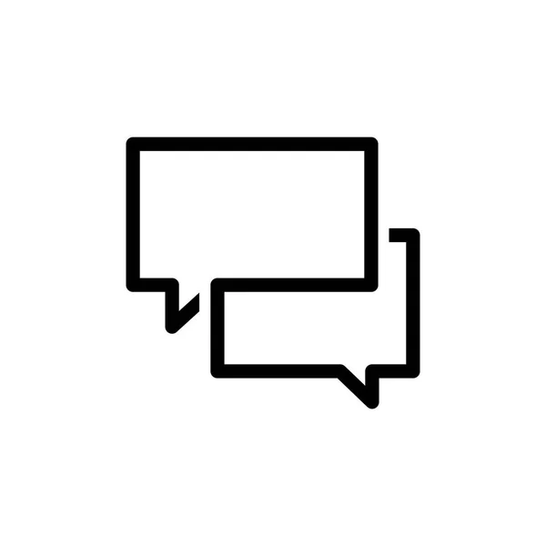 Icona Vettoriale Conversazione Conversazione — Vettoriale Stock