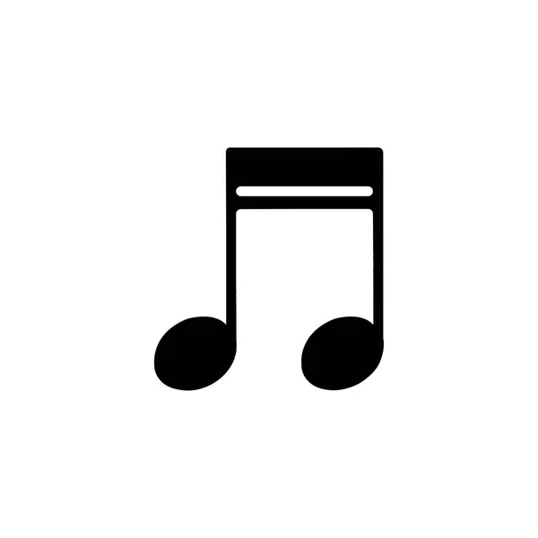 Ikona Nuty Muzyki Wektora Dźwięku — Wektor stockowy