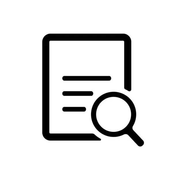 Search Document Vector Icon — Stock Vector