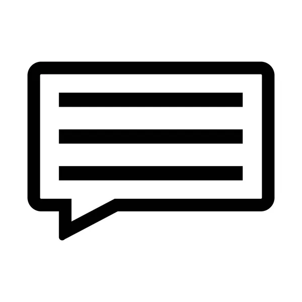 Talk Chat Discurso Icono Entrevista — Vector de stock