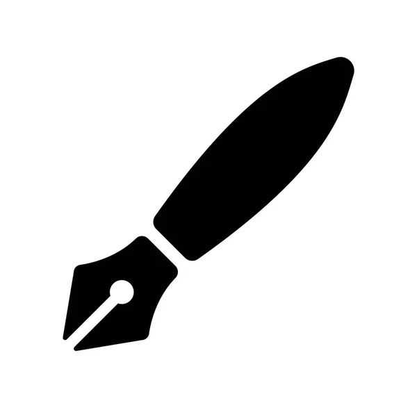 Fountain Pen Vector Icon — Stock Vector