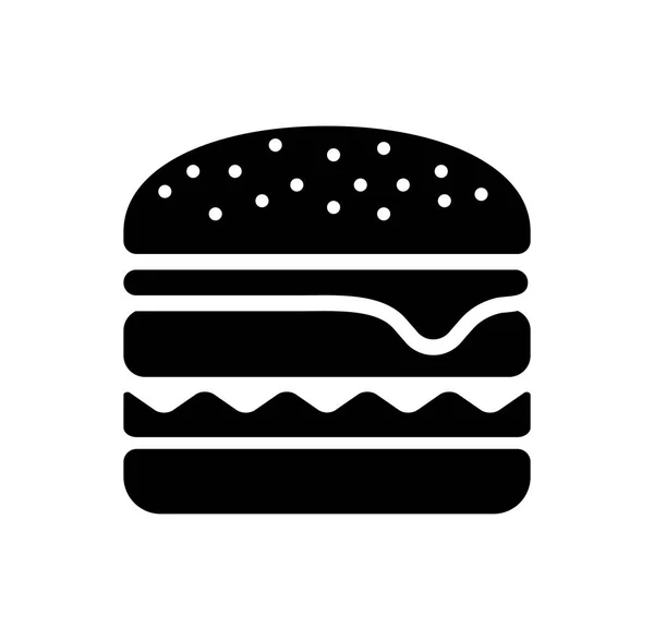 Hamburger Gyorsétel Ikon — Stock Vector