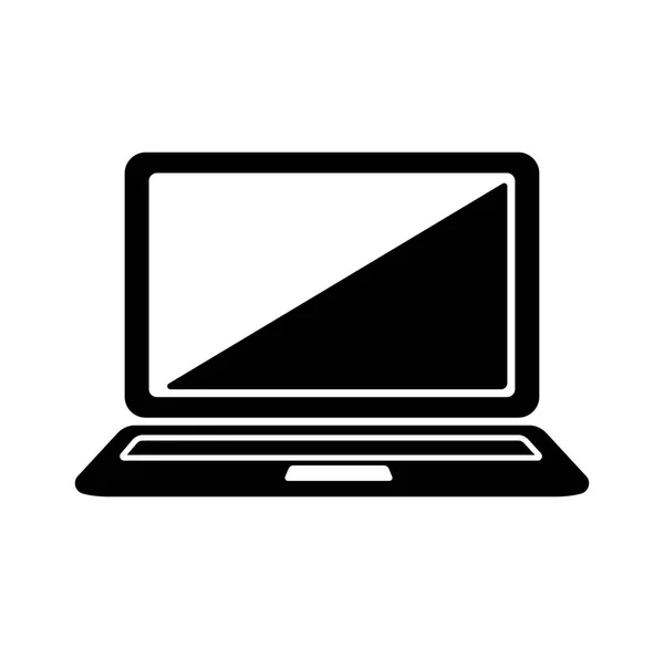 Laptop Portable Computer Icon — Stock Vector