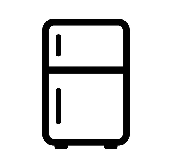 Refrigerator Fridge Vector Icon — Stock Vector