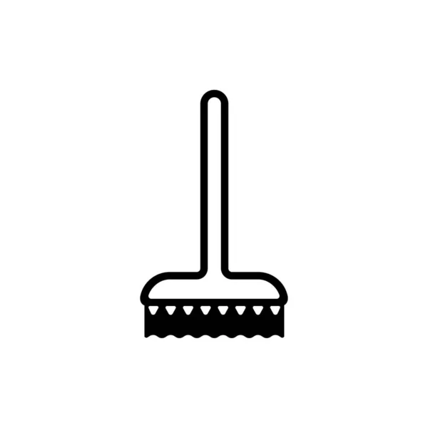Brush Broom Icon Cleaning Sweep — Stock Vector